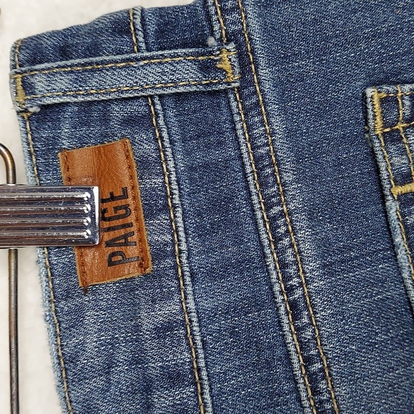Paige Distressed Jimmy Jimmy Denim Jean Short Size 27 - Picture 9 of 14
